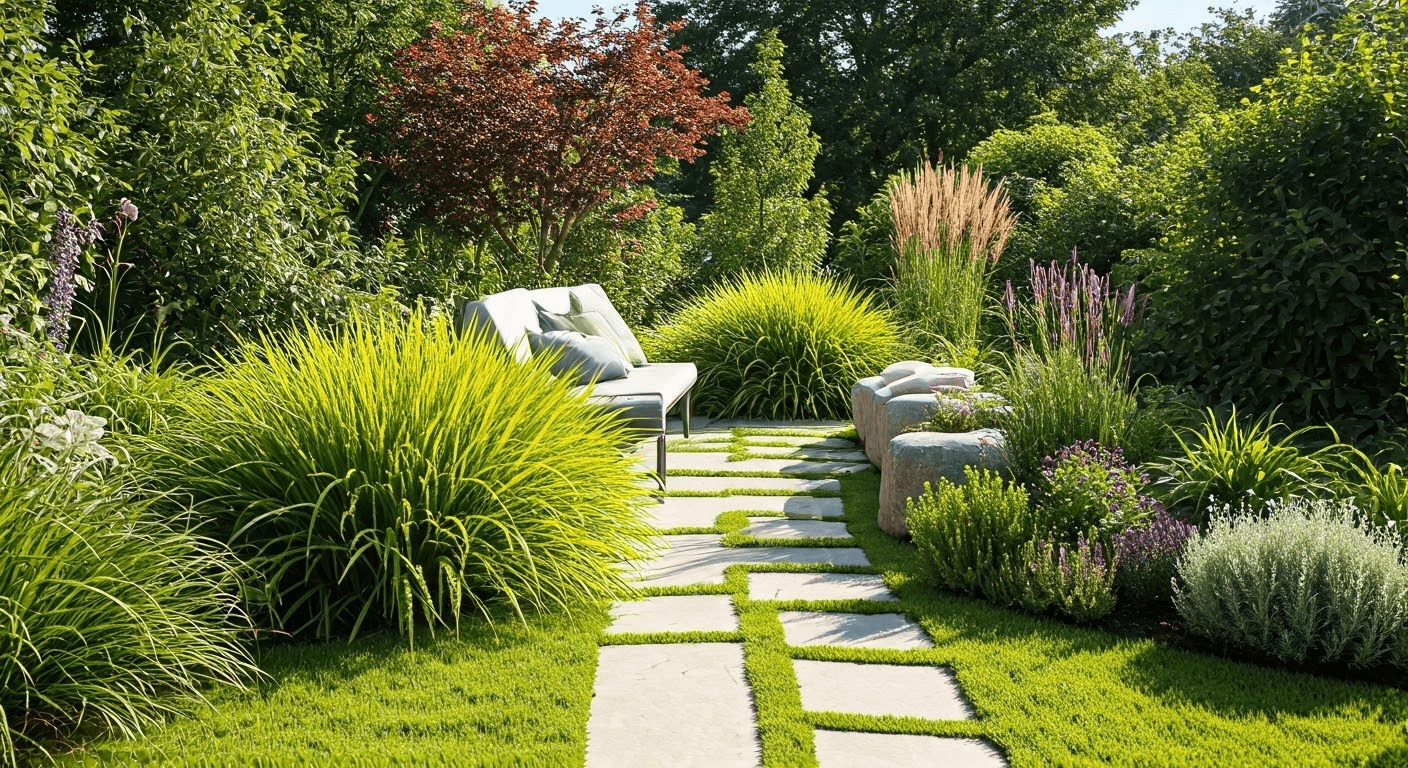 Beautiful landscape with modern trends